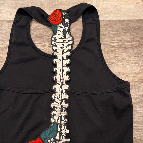 Hell Bunny Spine Rose Tank Top Junior Size Small - Picture 9 of 9
